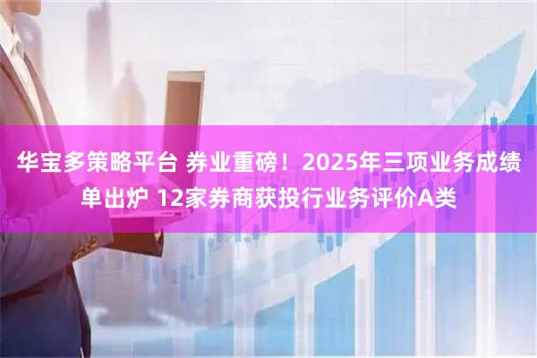 华宝多策略平台 券业重磅！2025年三项业务成绩单出炉 12家券商获投行业务评价A类